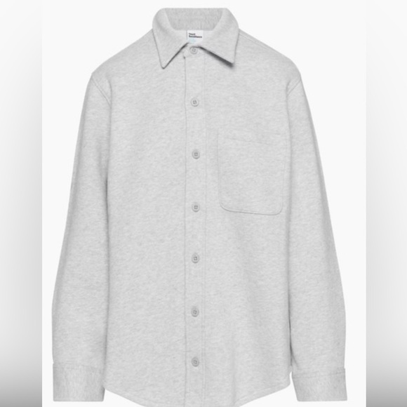 TNA Jackets & Blazers - Aritzia TNA fleece boyfriend button down sweater jacket